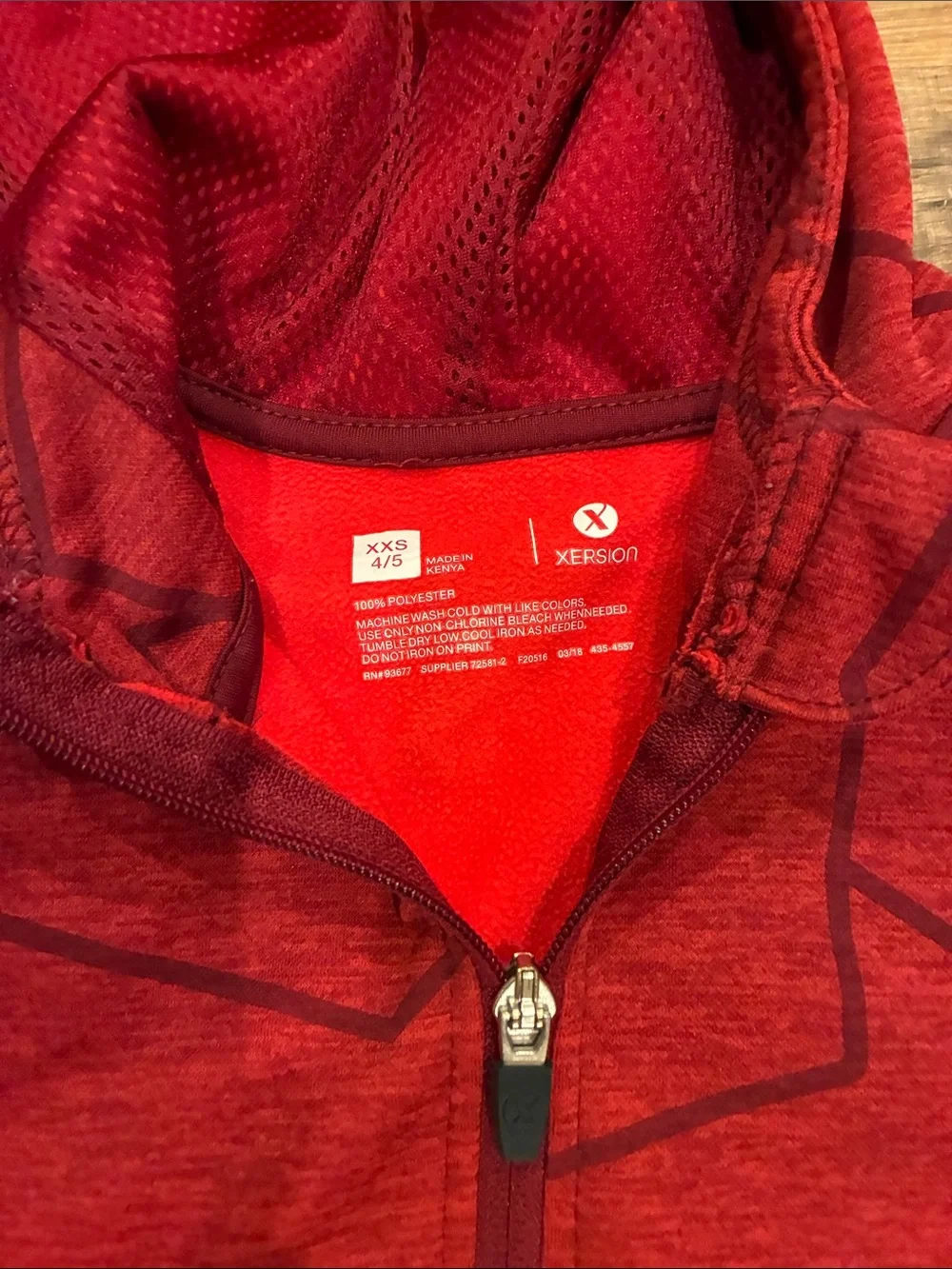 Xersion Kids Red Zip Hoodie and NEW Black/Gray Colorblock Hooded Jacket
